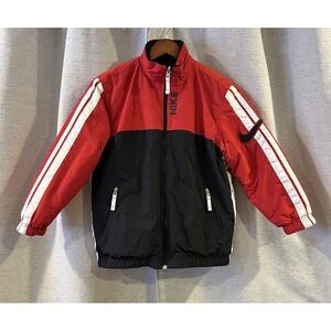Vintage‎ Nike Reversible Full Zip Jacket Coat Youth Boys Medium 10-12